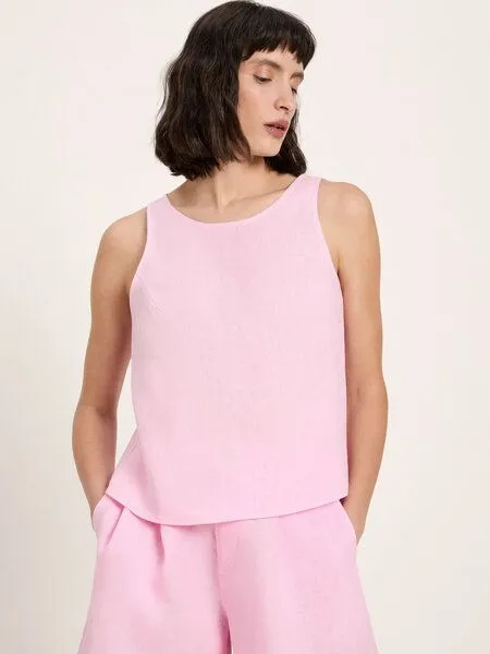 LANIUS LANIUS Top (GOTS) aus Leinen, Orchid, – Produktbild 1 von 4