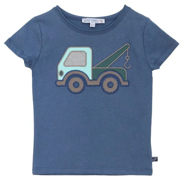 Enfant Terrible Enfant Terrible Kurzarmshirt Abschleppwagen blau – Produktbild 1 von 3
