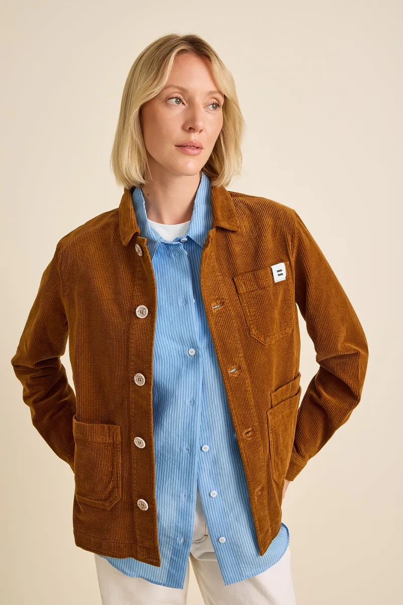 Côtelé Côtelé Herren vegan Jacke Aus Cord Worker, Braun, – Produktbild 2 von 2