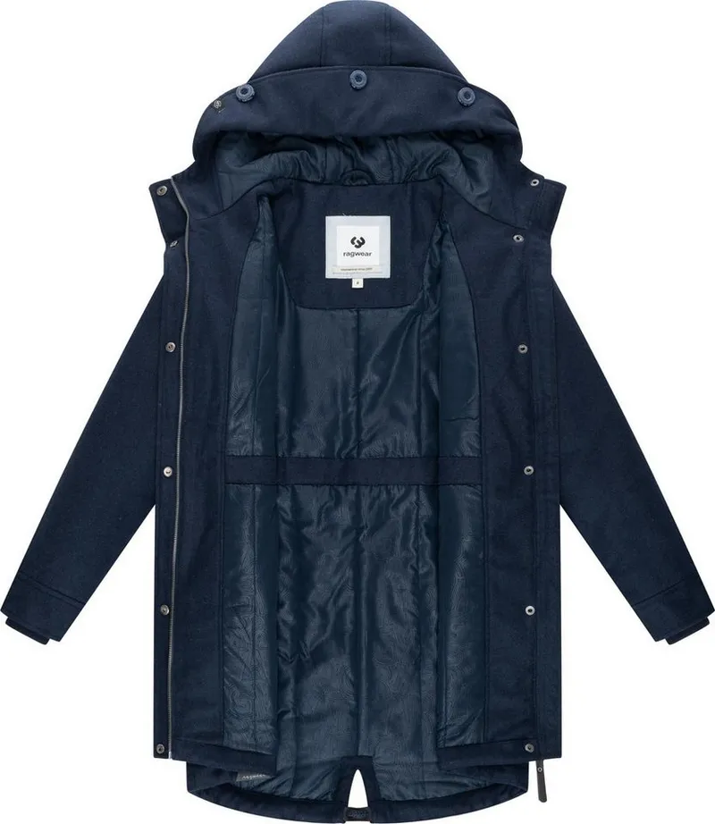 ragwear ragwear Wintermantel Ellba Coat A YOUMODO Warmer Damen Winterparka mit großer Kapuze, Blau, – Produktbild 1 von 4