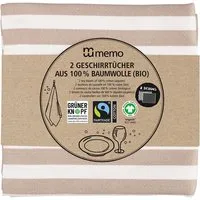 Memo 2 memo Geschirrtuch aus Bio-Baumwolle, 50 x 70 cm – Produktbild 1 von 1