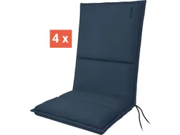 Doppler doppler Auflage "CITY" Midi, 4er-Pack, 110x48x6 cm, Polyester, dunkelblau – Produktbild 1 von 1
