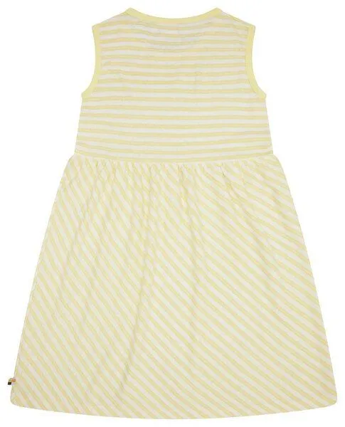 loud + proud loud + proud Kinder Kleid Streifen mit Leinen, GOTS-zertifiziert, Blonde(gelb), – Produktbild 1 von 2