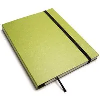 tyyp tyyp Notizbuch A5 Schweizer Broschur – 100% Recyclingpapier – handmade in Germany, Limette-grün, – Produktbild 1 von 1