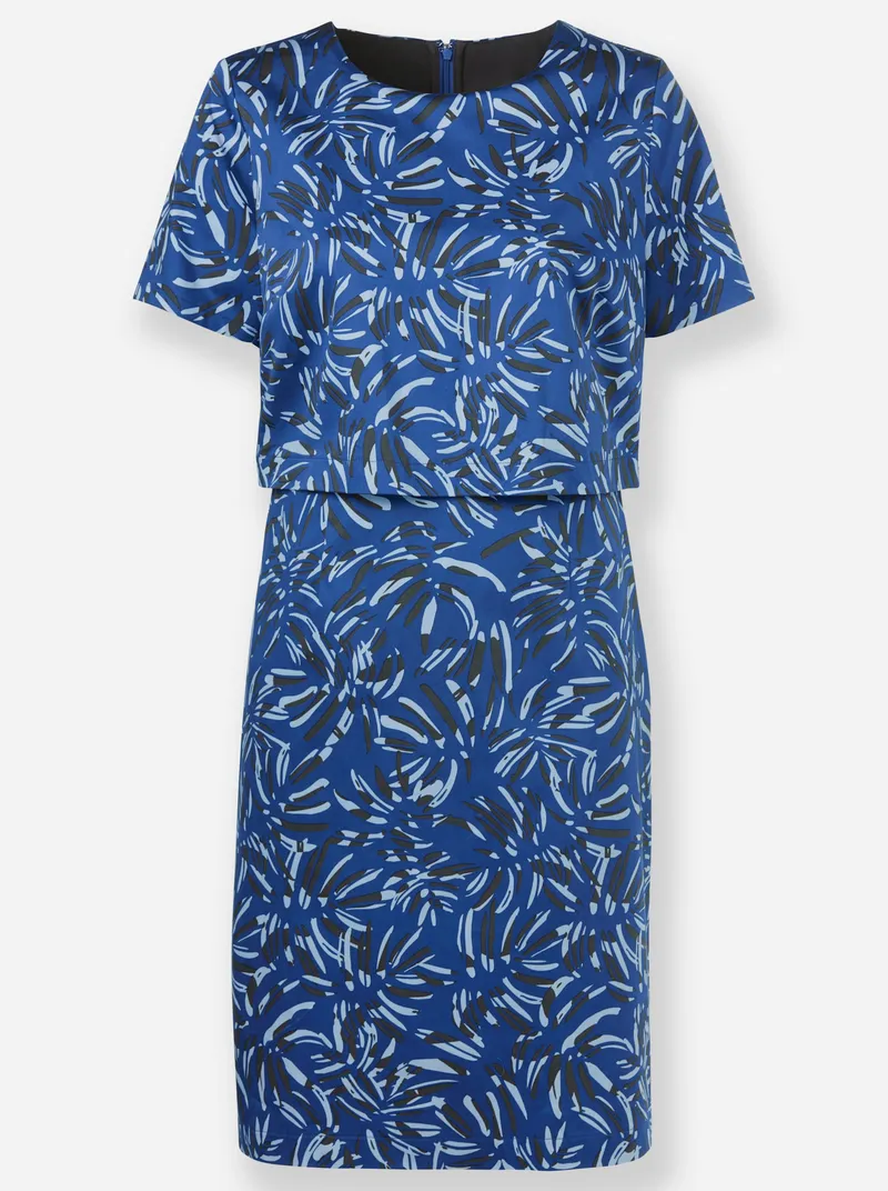 Witt Druckkleid, Royalblau-graphit-bedruckt, – Produktbild 1 von 2