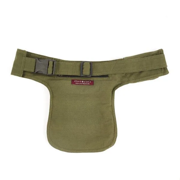 short'n'pietz short'n'pietz handgenähte Gürteltasche mit verstellbarem Gürtel, Grün, – Produktbild 4 von 8