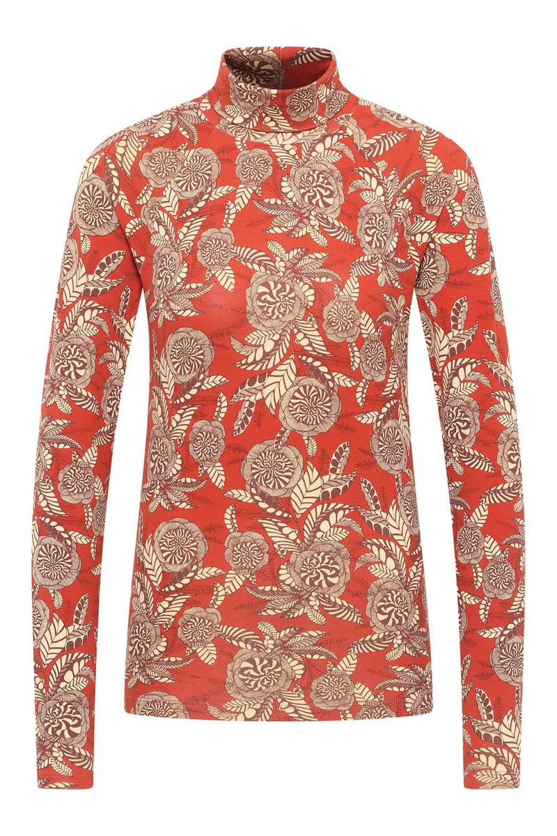 Tranquillo Feminines EcoVero™-Shirt - flower fields / S – Produktbild 1 von 2
