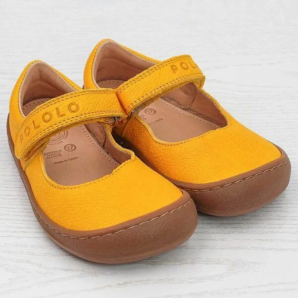 Pololo Pololo Barfußballerina aus pflanzlich gegerbtem Leder, unisex, Gelb, – Produktbild 1 von 4