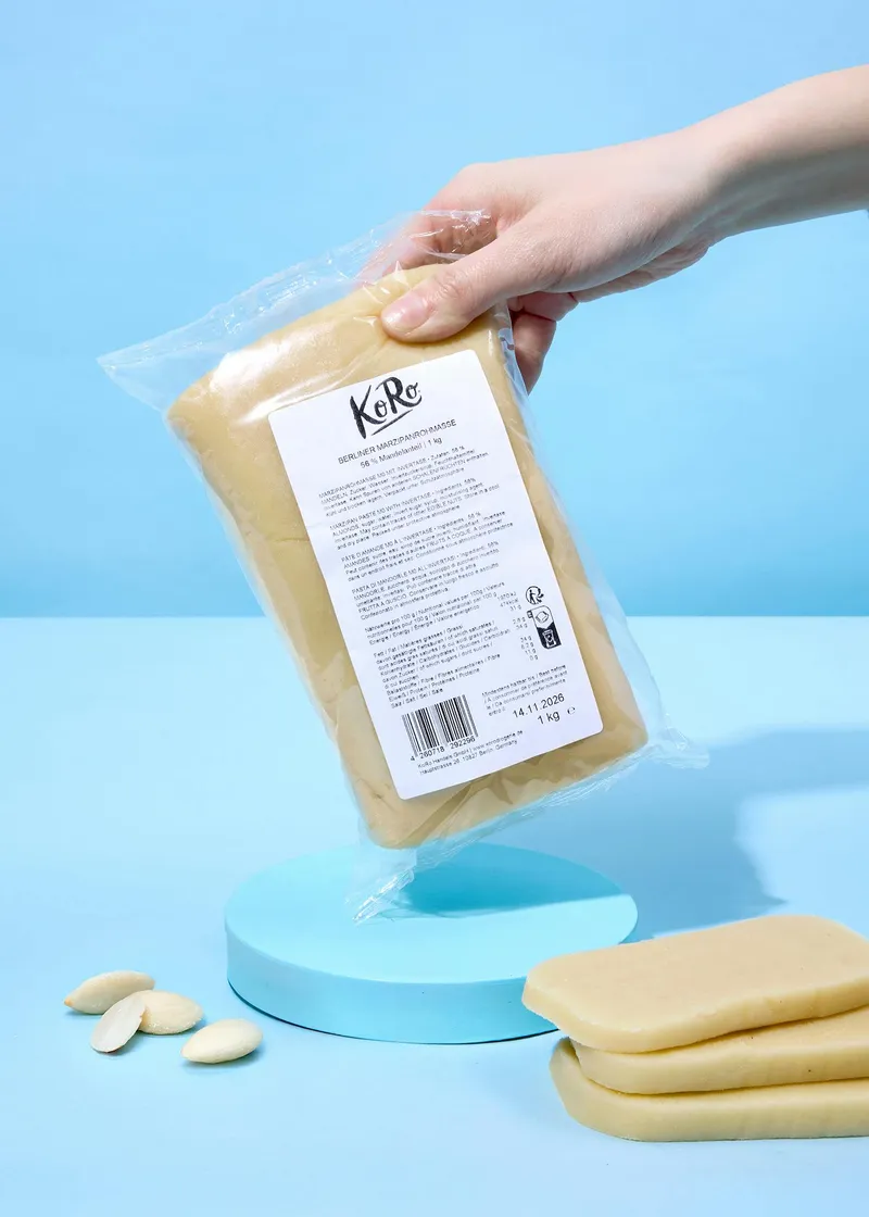 KoRo Berliner Marzipanrohmasse mit 56 % Mandeln 1 kg – Produktbild 3 von 5