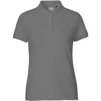 Neutral Neutral® Damen Poloshirt Pique Polo von Neutral, Dunkelgrau melange, – Produktbild 1 von 1