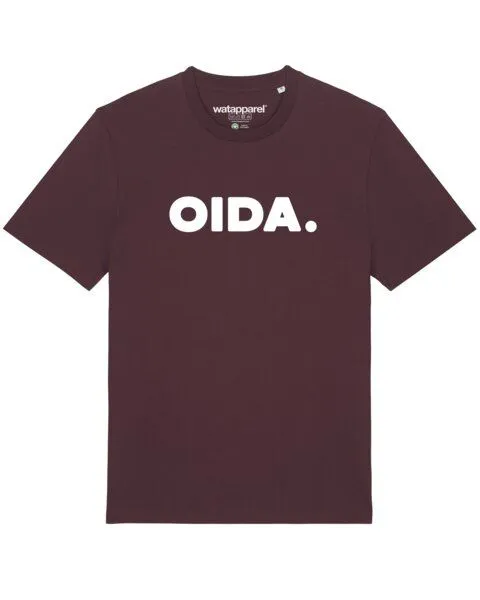 watapparel watapparel T-Shirt Unisex Oida, Red brown, – Produktbild 1 von 4