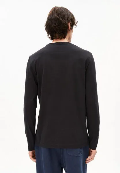 ARMEDANGELS ARMEDANGELS JAAMES Herren Longsleeve aus 100% Bio-Baumwolle, Black, – Produktbild 2 von 4