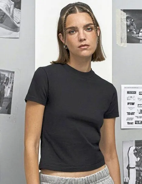 Sol's Sol's Damen T-Shirt Cropped Bauchfrei kurz Lilia Vegan, Weiß, – Produktbild 2 von 2