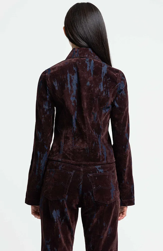 Kings Of Indigo Kings Of Indigo Damen vegan Jacke Iwashiro Fudge Flock, Braun, – Produktbild 2 von 2