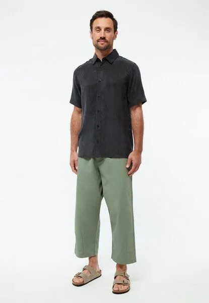 Givn Berlin Givn Berlin Weite Hose GBERWIN aus Bio-Baumwolle, Eucalyptus green, – Produktbild 1 von 4