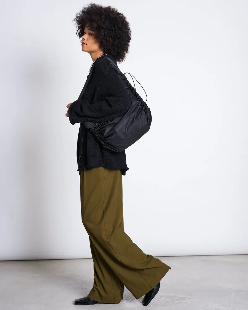 JAN N JUNE JAN 'N JUNE Damen vegan Pullover Sona Schwarz, Schwarz, – Produktbild 1 von 3
