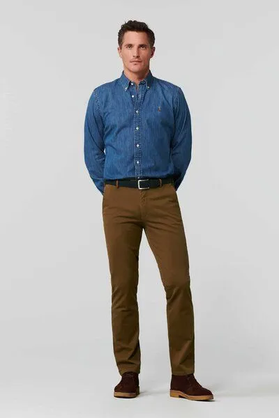 Meyer MEYER Soft Cotton Chino, Braun (karamell), – Produktbild 2 von 4