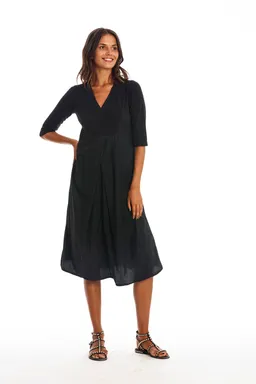 RAVENS VIEW IBIZA RAVENS VIEW IBIZA Damen vegan Kleid City Schwarz – Produktbild 1 von 1