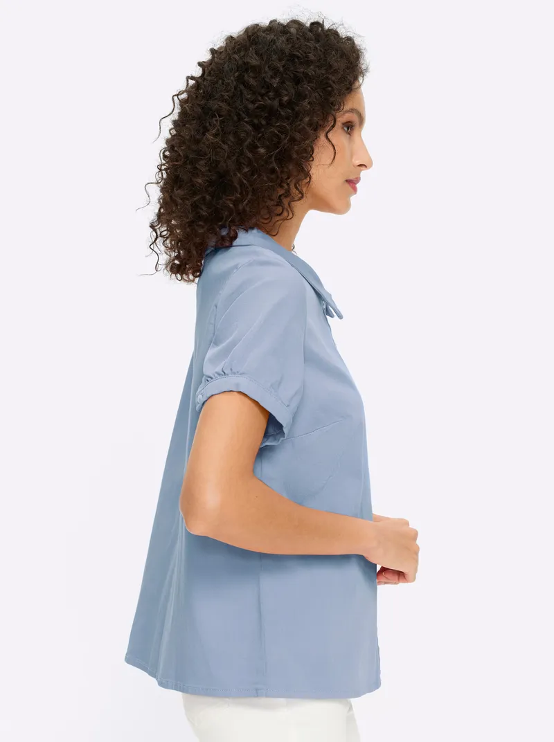 heine Jeansbluse eisblau, Eisblau, – Produktbild 2 von 2