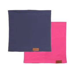 Walkiddy Kinder Schal GOTS-zertifiziert aus Bio-Baumwolle, navy & pink, doppellagig – Walkiddy, weich, hautfreundlich, nachhaltig & fair hergestellt – Produktbild 1 von 1
