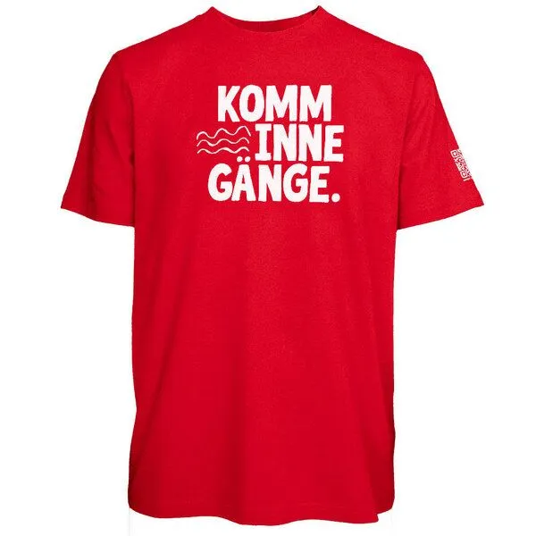Spirit of Hamburg Spirit of Hamburg Biobaumwoll T-Shirt mit Spruch KOMM INNE GÄNGE, Weiß, – Produktbild 2 von 2