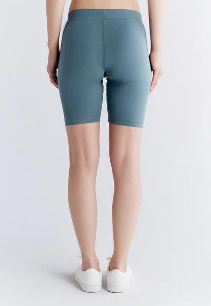Leela Cotton Leela Cotton Damen Radlerhose Bio-Baumwolle 1417, Gobelin blau, – Produktbild 3 von 4