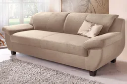 Home affaire 3-Sitzer Yesterday zeitlos und komfortabel, gemütliche Armlehnen, Microfaser – Produktbild 1 von 1