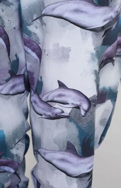 Lena Schokolade Lena Schokolade Delfin Traum Hose aus Bio-Jersey, Delfinprint, – Produktbild 2 von 2