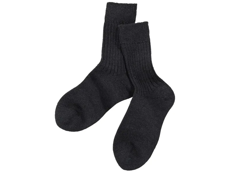 grödo Damen und Herren Socken Schurwolle anthrazit Gr.37/38, Grau, – Produktbild 1 von 1