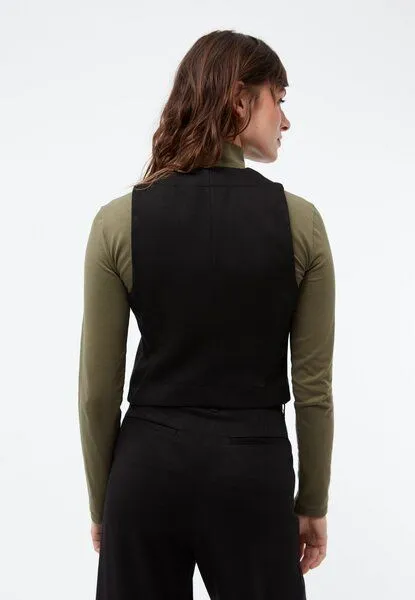 Givn Berlin Givn Berlin Weste GBALIDA mit Teilungsnähten aus TENCEL, Black, – Produktbild 4 von 4