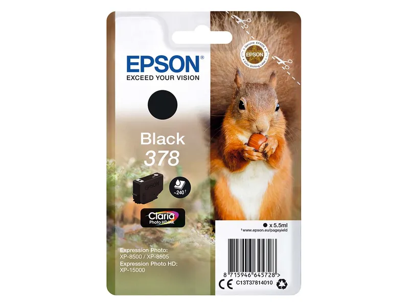Epson Epson Tintenpatrone 378 schwarz – Produktbild 1 von 2