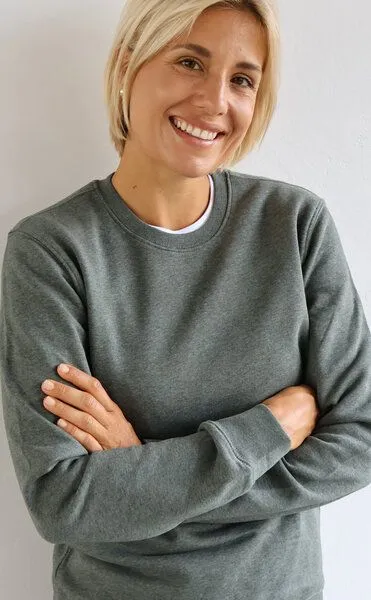 Kultgut Kultgut NEW Recycling Generation - Vegan Sweatshirt / Kuschelig weich, Naturgrünmeliert, – Produktbild 2 von 4