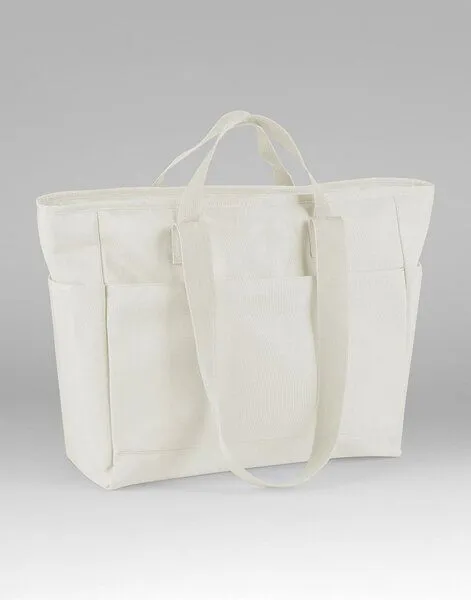 BagBase BagBase Umhängetasche Tragegriff und Schulterriemen Wasserabweisendes Gewebe, Beige, – Produktbild 1 von 2