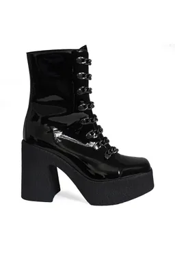 Altercore Altercore Damen vegan Stiefel Adele Lack – Produktbild 1 von 1