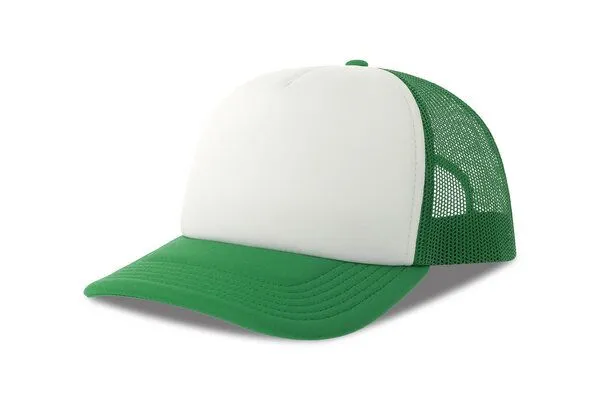 Atlantis Headwear Atlantis Headwear Damen / Herren Mesh Cap 15 Farben, Weiss/grün, – Produktbild 2 von 5