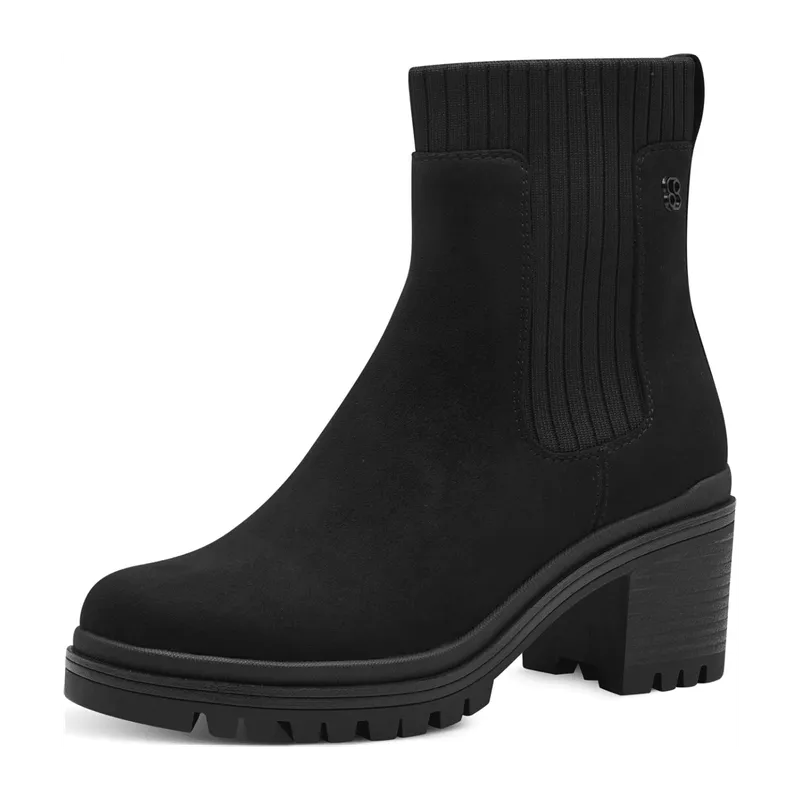 s.Oliver s.Oliver Klassische Stiefeletten für Damen, schwarz, Größe 39 EU, Schwarz, – Produktbild 1 von 4