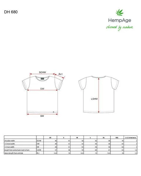 HempAge HempAge sommerliches Ringel-T-Shirt aus 55% Hanf, 45% Biobaumwolle, Shitake (braun), – Produktbild 3 von 4