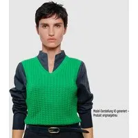 LANARTO slow fashion LANARTO slow fashion Pullunder Deluxe aus mulesingfreier Merinowolle in edlen Farben, Grün, – Produktbild 1 von 1
