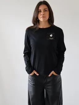 Kultgut Kultgut Softes Langarmshirt Biobaumwolle/ BE FREE & PROUD YOURSELF – Produktbild 1 von 1