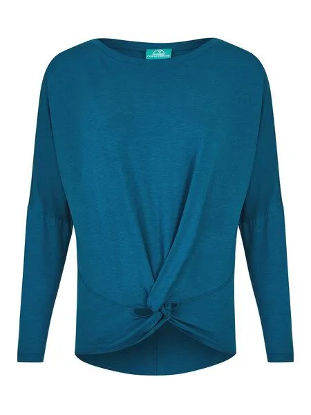 nice to meet me nice to meet me Flow Longsleeve, Aguamarine, – Produktbild 1 von 4