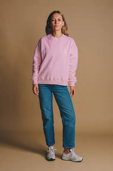 Trendsplant Women's Antonyo Marest x Trendsplant Essential Oversized Sweatshirt Gum Pink, Rosa, – Produktbild 4 von 4