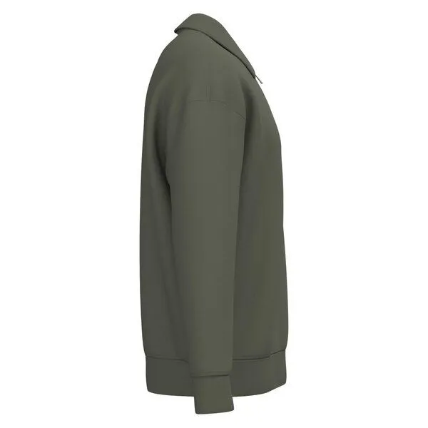 YTWOO YTWOO Unisex-Sweatshirt mit Zipper und Polokragen, Organic khaki, – Produktbild 2 von 4