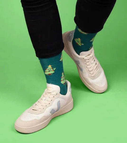 DillySocks DillySocks Socken Happy Tree aus Biobaumwoll-Mix, Grün, – Produktbild 3 von 4