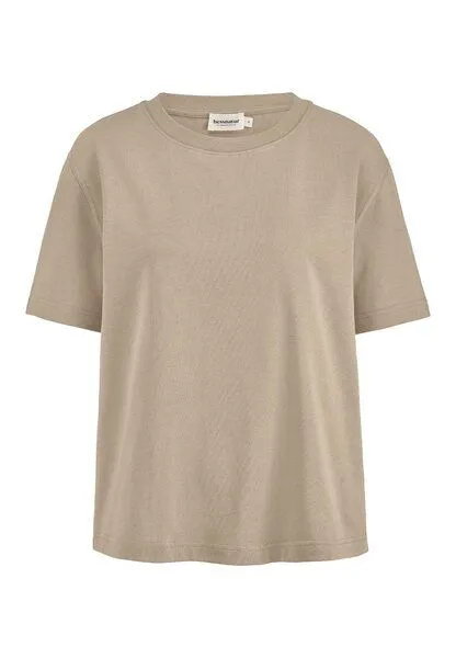hessnatur hessnatur Heavy Jersey T-Shirt aus reiner Bio-Baumwolle, Sand, – Produktbild 4 von 5