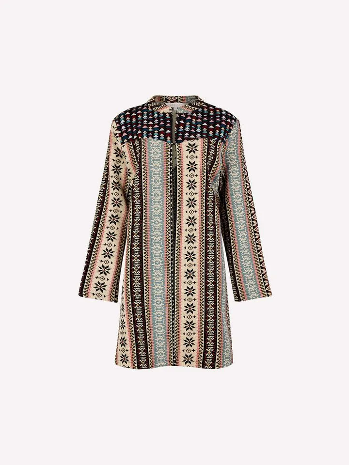 Apricot Apricot Kurzjacke Boho-Tapisserie-Jacke mit Muster, Bunt, – Produktbild 5 von 5
