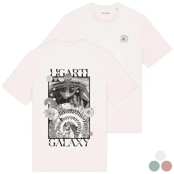 LIGARTI T-Shirt – Galaxy – LIGARTI Tiermanufaktur, Mintgrün, – Produktbild 1 von 2