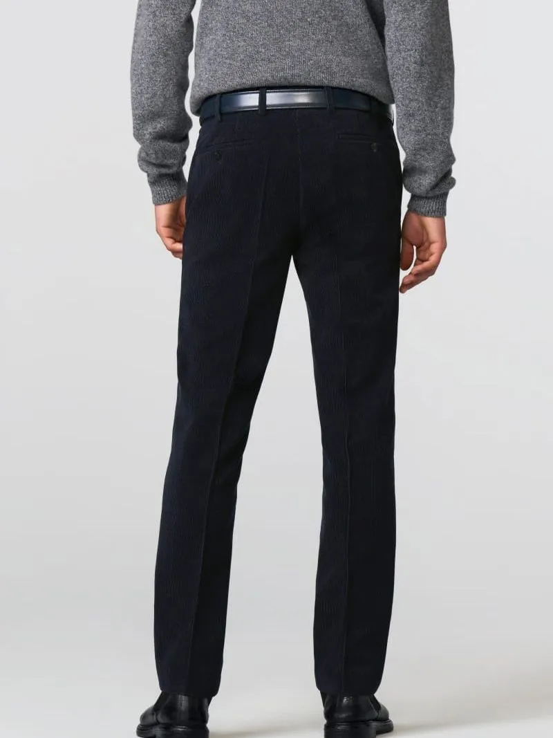 Meyer Meyer Hose Roma Wool Corduroy Navy - Größe 27, Dunkelblau, – Produktbild 3 von 5