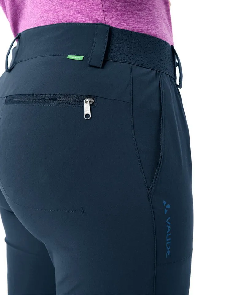 Vaude Vaude Zip-off-Hose WOMEN'S FARLEY STRETCH ZO CAPRI PANTS bequeme Passform, für sportliche Aktivitäten und Outdoor, Blau, – Produktbild 5 von 5