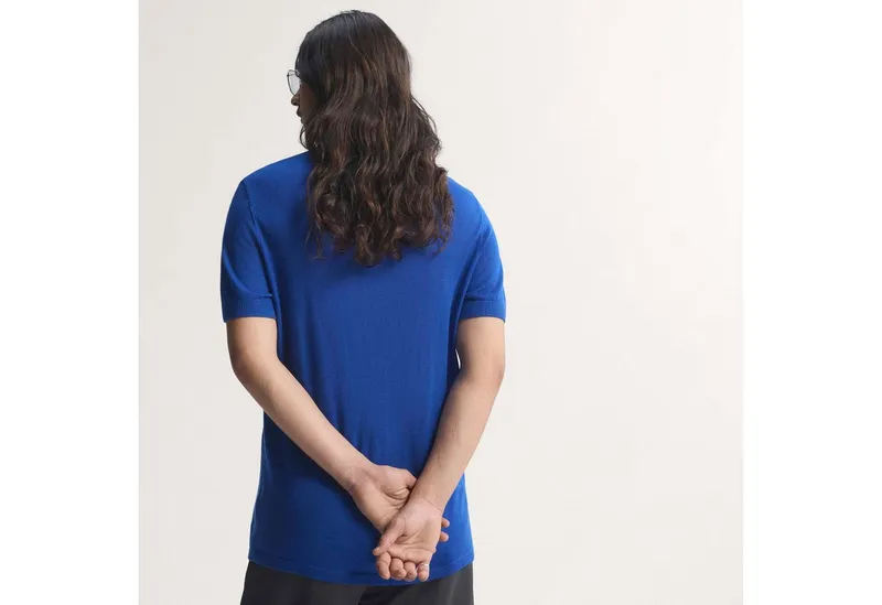 adidas Performance adidas Performance Fußballtrikot ITALIEN 70S TRIKOT für Erwachsene, ohne Verschluss, mit Rundhalsausschnitt, Blau, – Produktbild 2 von 5