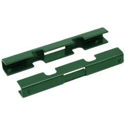 Alberts ALBERTS Mattenverbinder für Doppelstab-Gittermatten, feuerv.grün, f.PF Ø48mm m.Bohrung – Produktbild 1 von 1